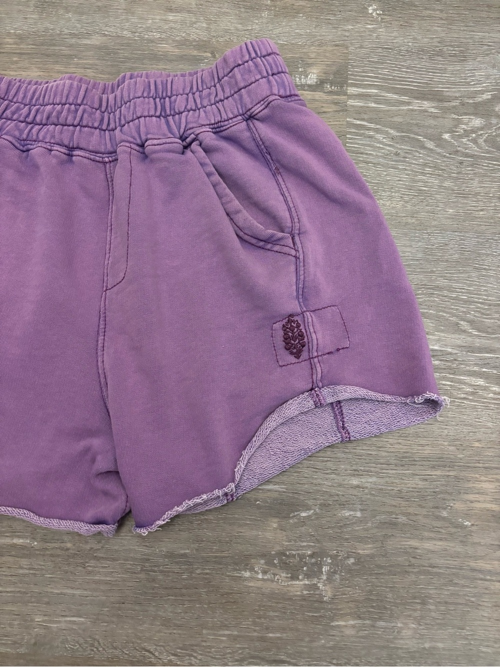 Free People Lilac Athletic Elastic-Waist Shorts - Picture 3 of 6